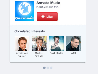 Interests blue music pink social ui web