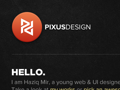 My Site branding dark design logo orange texture typography web