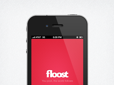 Floost Splash Screen (2 variations) ios iphone logo red screens splash ui