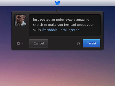 Tweet Like a Baws app bar blue font lucida sans mac os x quick small top tweet ui ux