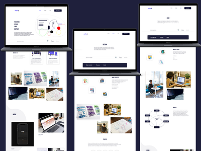 Page features for design website (Desktop) adobexd interface navigation ui design