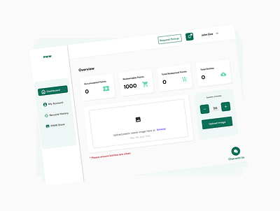 Waste management dashboard ui design web