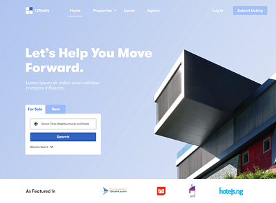 12Realty property website figma ui design web