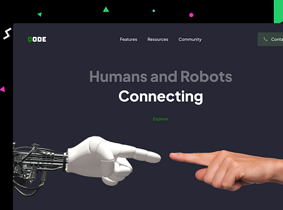 Humans and AI interface ui design web