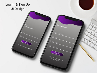 Log in & Sign up UI Design app design ui