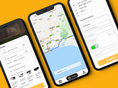 Bincita travel app app interface ui design