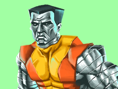 Colossus — X Men series adobe photoshop character colors colossus graphic design illustration textures xmen
