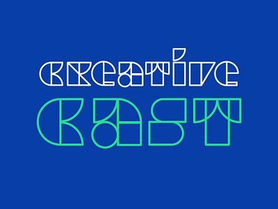 Week 05: Creative Cast letterforms adobe illustrator creative design dribbbleweeklywarmup geometric graphic design illustration letterform lettering prompt typography vector weekly warm up