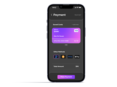 Payment ios app checkout dailyui ios iphone13pro payment ui
