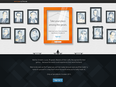 Landing Page campaign frames illustration landing page portraits web