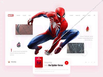 🕷️ Amazing Spider-Man 🕸 animation app application clean ui design flat game design game ui illustration immersion marvel mobile app mobile ui neumorphic neumorphism principle superman typography ux web ui