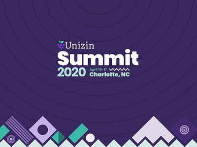 Unizin Summit 2020 badge conference design education graphic design identity identity design illustration lanyard logo summit