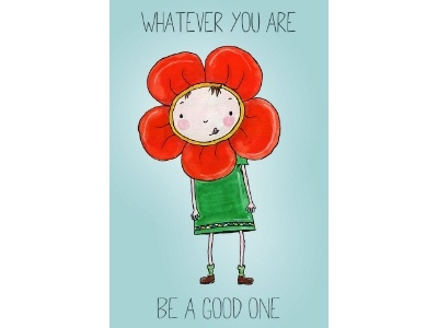 Whatever you are illustration ink kids photoshop poster watercolor