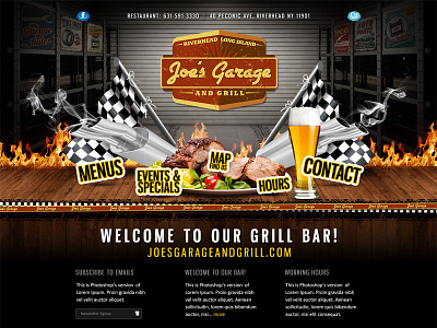 Homepage for Grill Bar