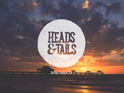 Heads&Tails Logo Mock branding graphic design logo design