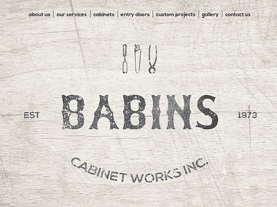 Babins Landing WIP branding graphic design logo design web design