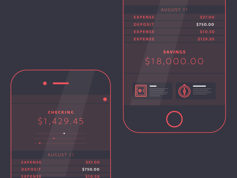 Mobile Banking | Social not sharks fintech banking wireframe mobile web iphone uiux flat app