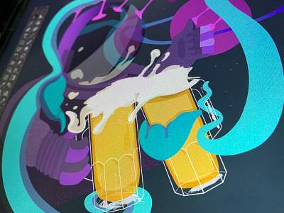 Astro Clink alien astronaut beer cheers