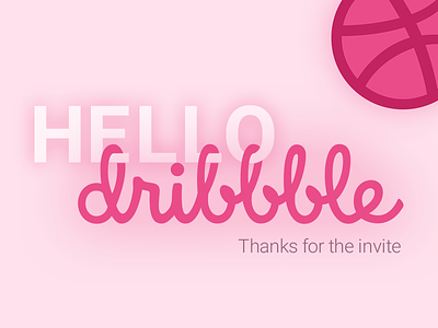 Hello Dribbble! debut hello hello dribbble