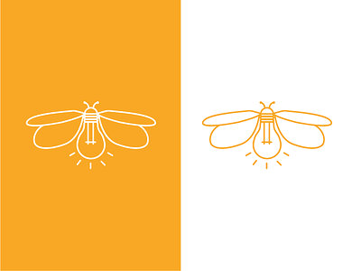 Firefly firefly icon illustration insect line logo
