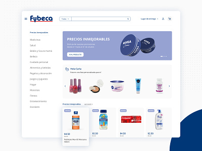 Fybeca Pharmacy redesign ecommerce health medical medicines pharmacy redesign ui ux web webdesig