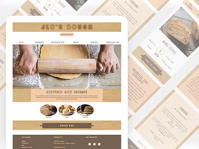 Branding UX for Artisan Bakery app branding design ux web