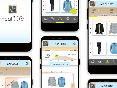 Neatlife branding fashion app mobile app mobile design mobile ui ux