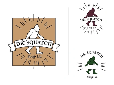 dr squatch logo branding graphic design illustrator logo logodesign vector webdesign