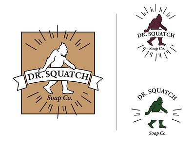 dr squatch logo branding graphic design illustrator logo logodesign vector webdesign