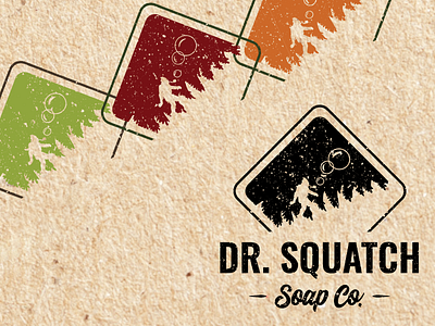 DR. SQUATCH LOGO brand identity branding design graphic design logo rebrand vector