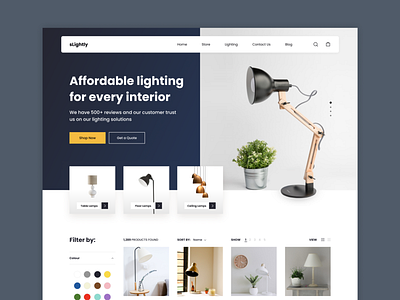 Lighting Solutions design ecommerce graphic design light lights responsive ui ux web webdesign website