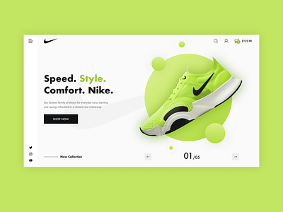 Nike Concept graphic design nike responsive ui ux web webdesign website