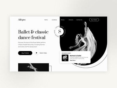 Allegro - Ballet & Dance Festival design graphic design responsive ui ux web webdesign website