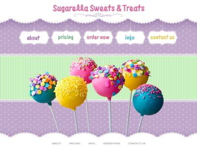 Sugarella branding design html css javascript logo user inteface