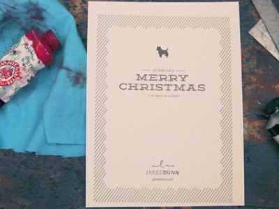 Christmas Card 2011 christmas design ink letterpress press printing press vandercook