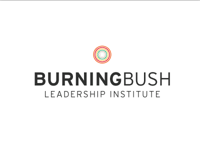 Burning Bush Logo burning burning bush bush circles concept institute leadership logo logotype typography