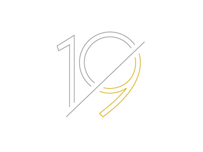 TENINETEEN branding design graphic design logo logomark mark nineteen number numbers symbol ten wedding wedding design