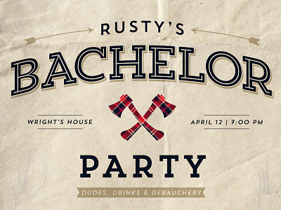 Bachelor Party Invite