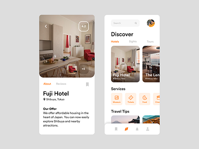 Travel App product design travel app ui