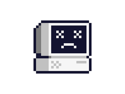 Dead computer pixelart