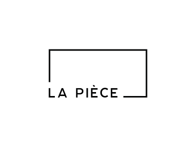 La Pièce - Logo blackandwhite brand branding bw decoration icon identity logo logo design rectangle startup website