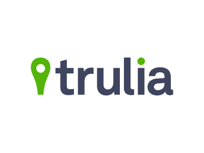 Trulia Logo branding green icon identity logo maps marker real estate trulia