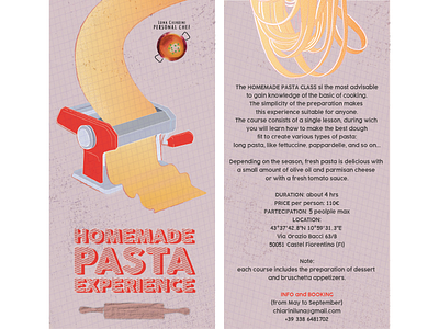 HOMEMADE PASTA Class - Flyer Design 2021