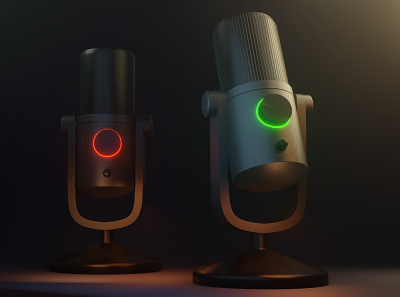 First 3D project 3d blender3d design first 3d microphone newyear
