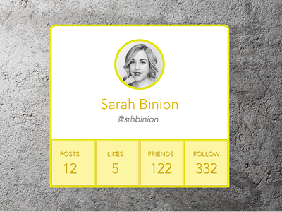 006 User Profile 006 userprofile dailyui