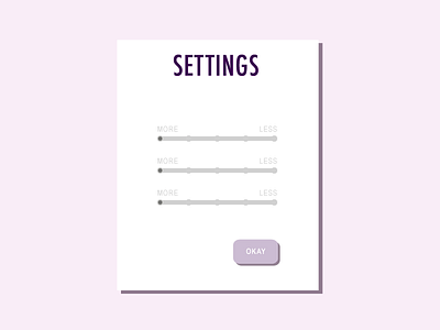 Dailyui007 Settings dailyui