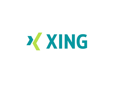New XING logo brand design branding ci design logo network
