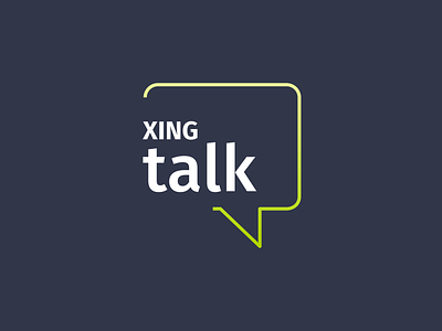 XING talk brand logo logo design logotype