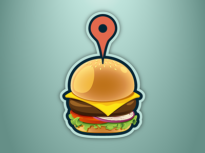 Burger Blog Icon burger food icon logo vector