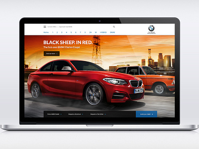 Bmw Homepage Concept bmw cars concept design web